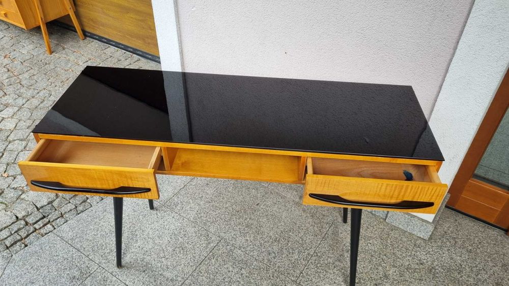Biurko Konsola Toaletka Mojmir Pozar Design PRL lata 60 Czechosłowacja