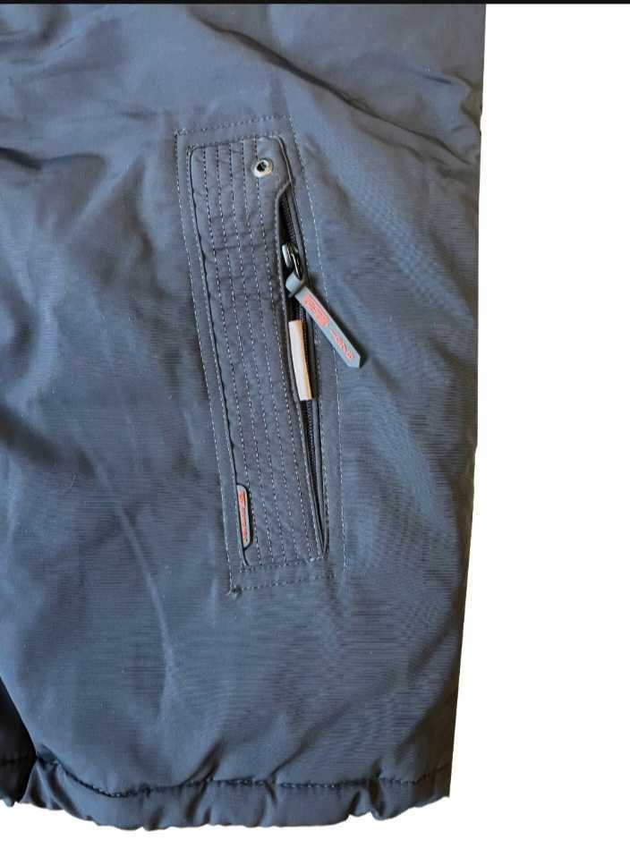 Duża kurtka męska czarna CIEPŁA FST BK-097  7XL