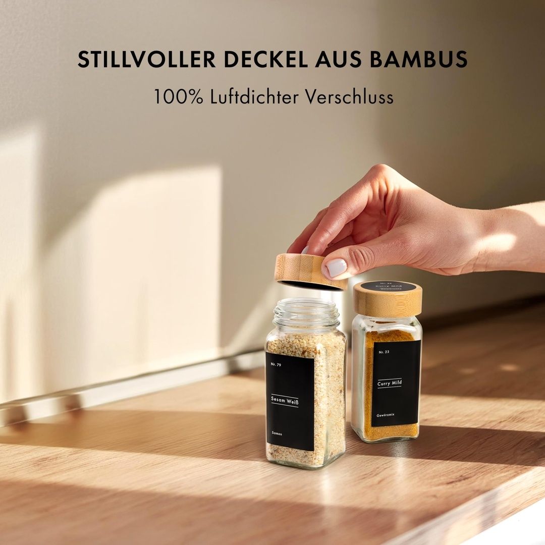 EDELHAUS Zestaw słoików na przyprawy 120ml 24szt