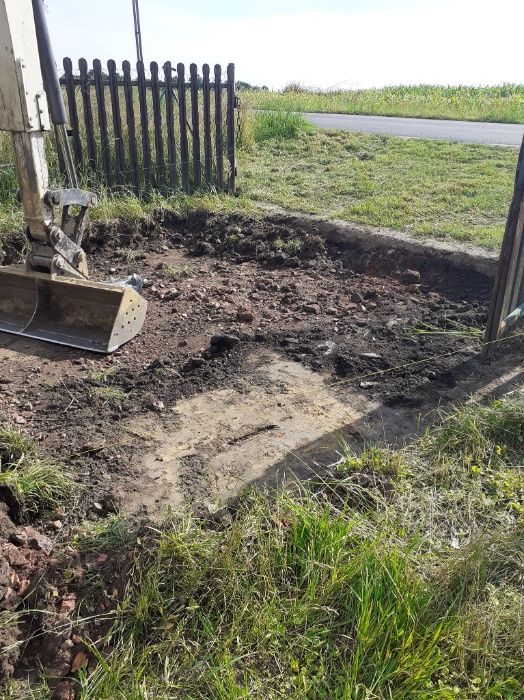 Usługi koparką, koparko-ładowarką