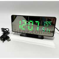 Настольные LED часы VST-888Y зеркальные будильник-термометр-гигрометр