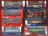 Miniaturas Muscle Cars, F1 e Le Mans 1/18 Hotwheels / Bburago / Solido