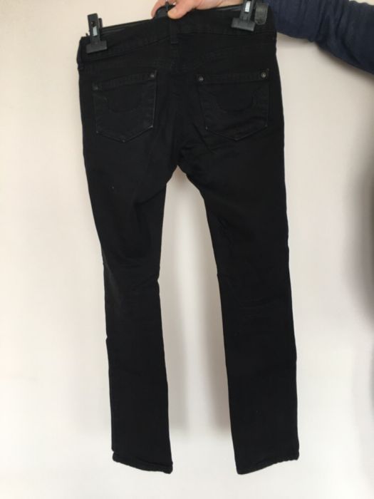 Czarne spodnie jeans, rozmiar 34/36