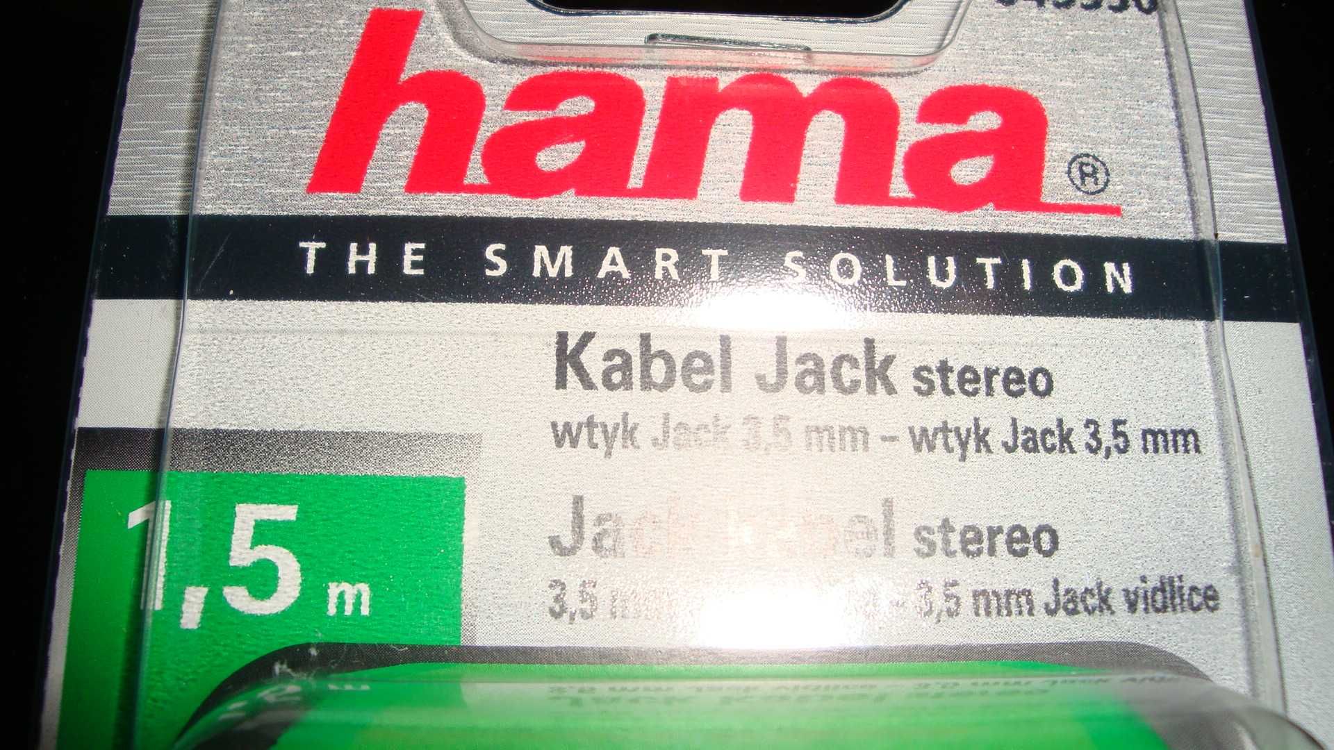 Kabel Jack stereo 1,5 m/ Hama Kabel Jack 1,5 metra