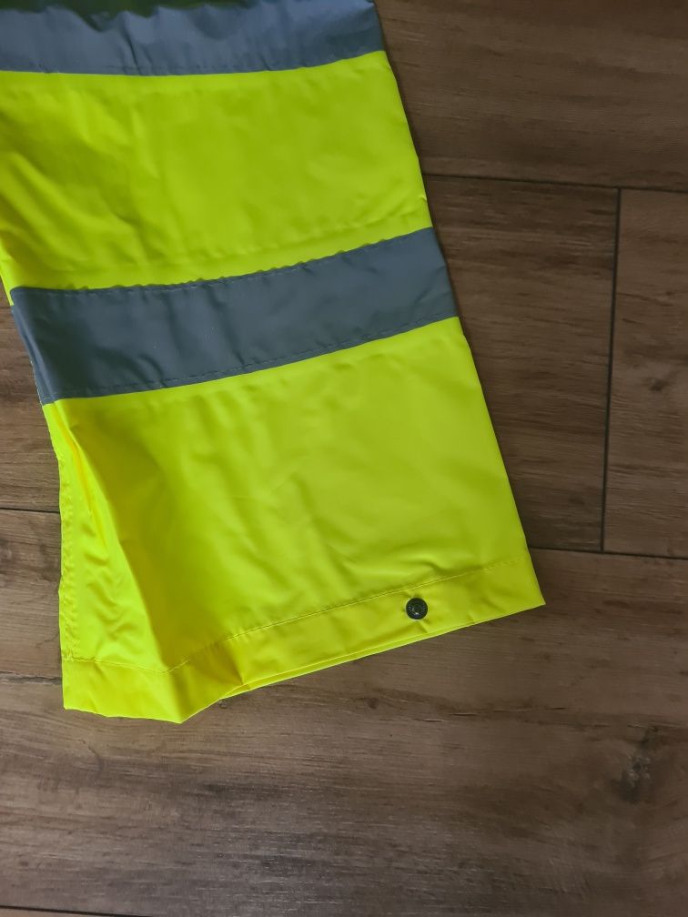 Spodnie robocze przeciwdeszczowe odblaskowe XXXL