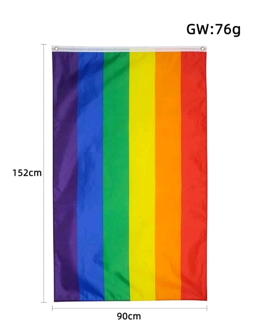 Bandeira LGBT nova embalada