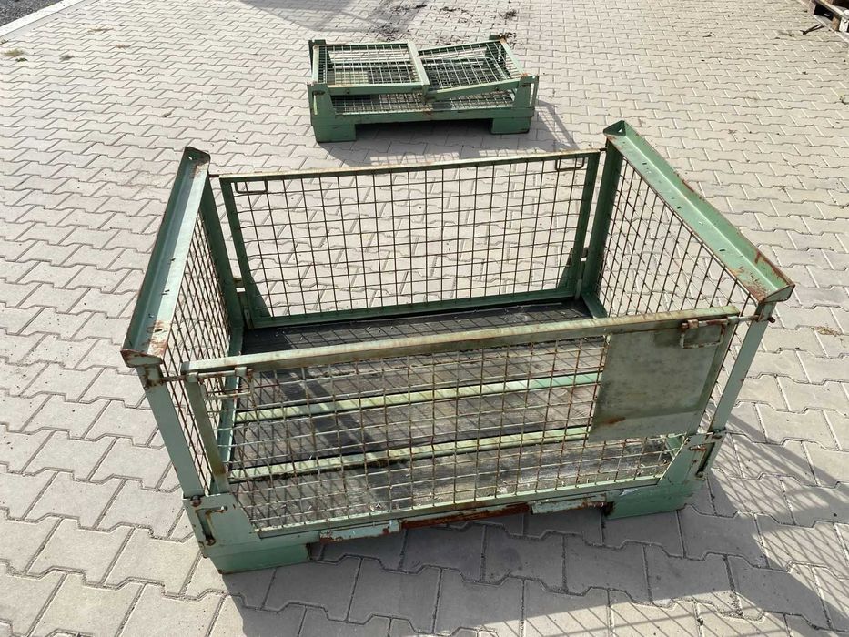 Gitterbox Kosz siatkowy Kosz metalowy SKŁADANY niski OKAZJA