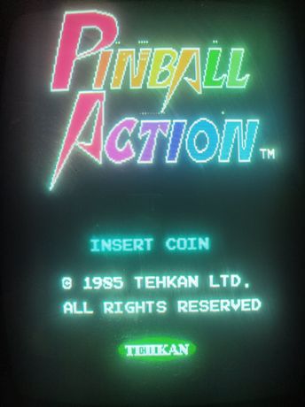Máquina jogos retro vintage arcade game pinball action
