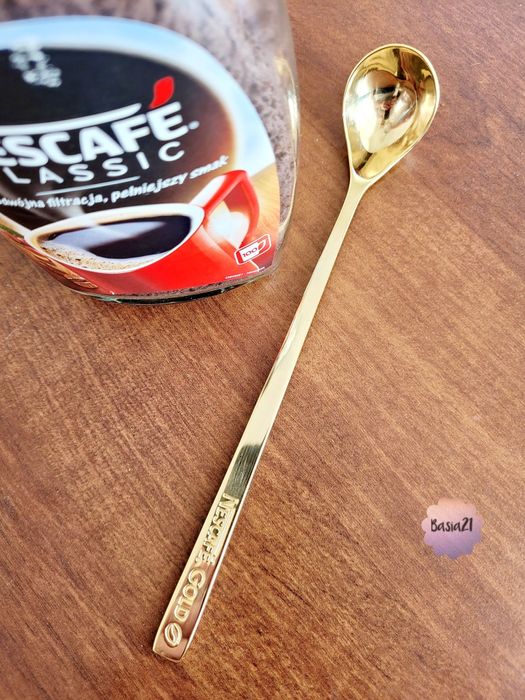 Łyżeczka do kawy Nescafé Gold.