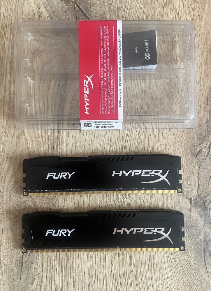 оперативна пам'ять Kingston HyperX Fury Black DDR3 16Gb