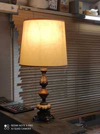 antyczna mosiężna lampka 50 cm