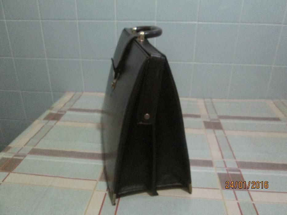 Pasta castanho escuro de executivo
