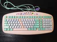 Детская клавиатура + мышка для обучения скоростному набору A4 tech