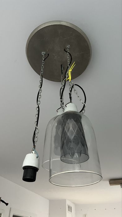 Lampa wiszaca z kloszami