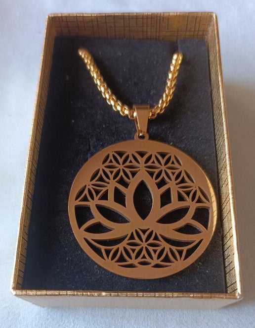 Medalhão Flor de lótus