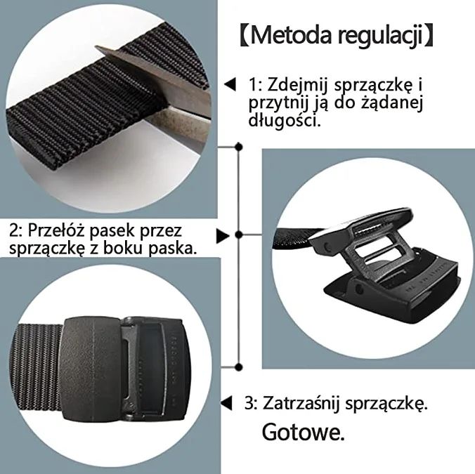 pasek pas taktyczny wojskowy survival klamra zielony 125cm