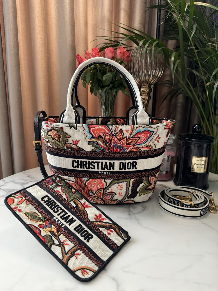 Torebka Dior Hat Basket Multicolor