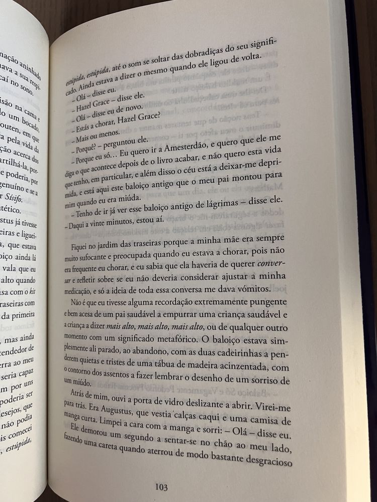 Livro A culpa é das estrelas - John Green