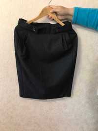 Новая юбка карандаш темно-серая 46 размер