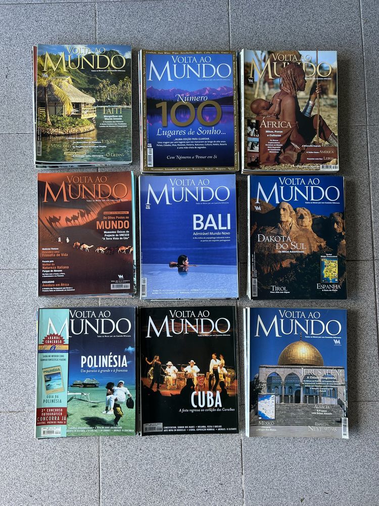 Coleção de revistas Volta ao Mundo