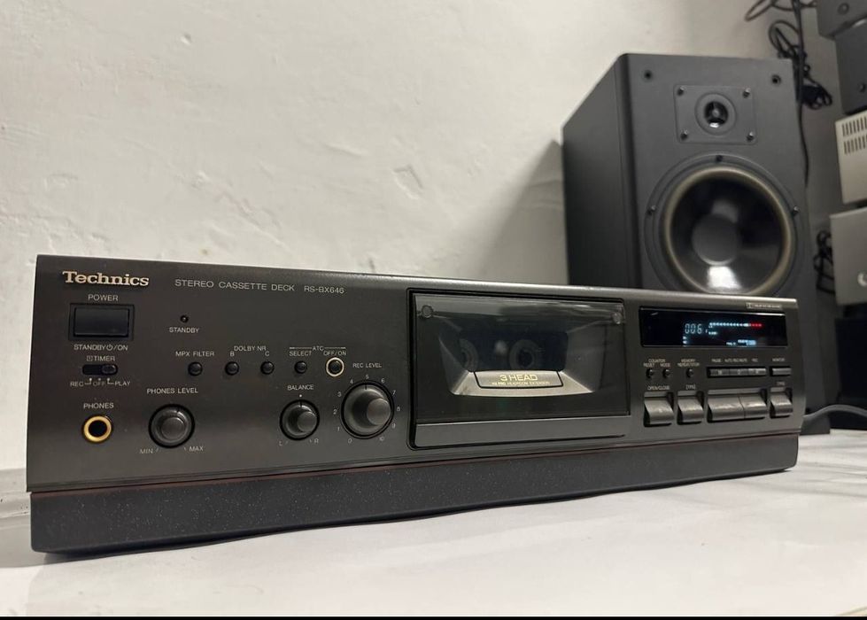 3 HEAD! Magnetofon kasetowy Technics RS-BX 646,  Japan