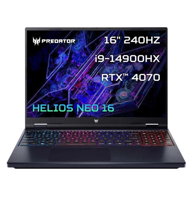 Acer Predator 16 Qhd i9-14900hx Rtx 4070 ddr5-32 ssd 1000