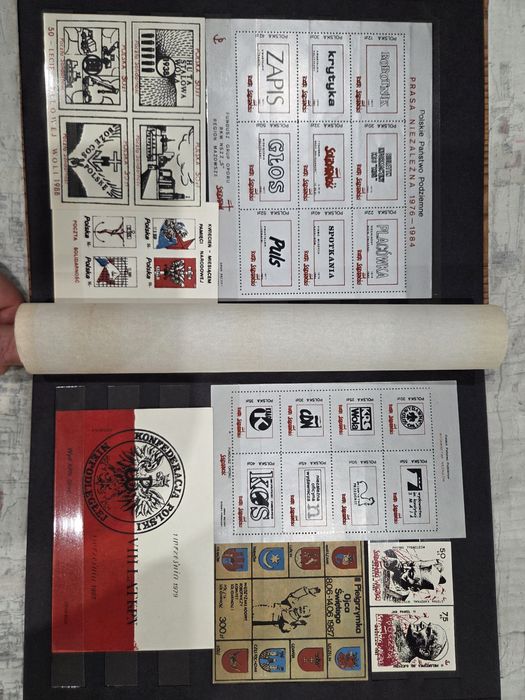 Znaczki pocztowe, poczta niezależna, poczta solidarność,