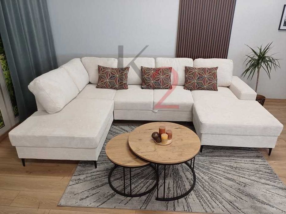 Narożnik PABLO Rogówka Kanapa Rozkładana Funkcja Spania Pojemnik