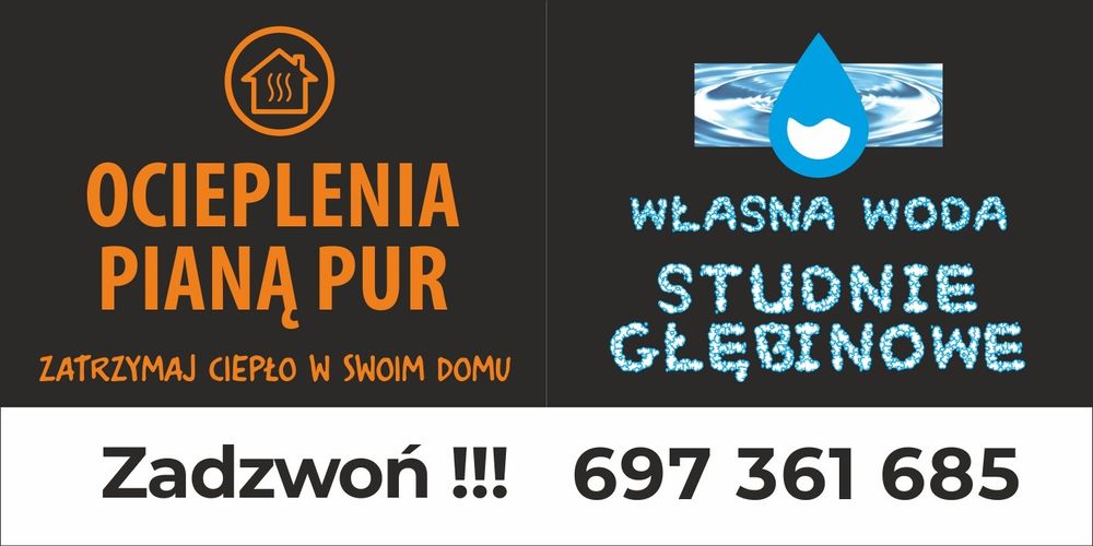 Studnie głębinowe /Własna woda / Wiercimy - uzbrajamy. ZAPRASZAMY