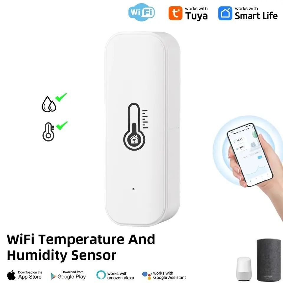 Датчик ТН-08 температуры и влажности Tuya Wi-Fi, умный дом SmartLife.