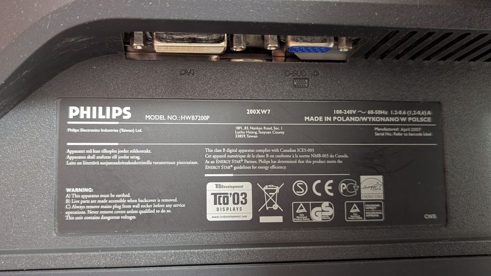 Продам монітор Philips 20'' дюймів
