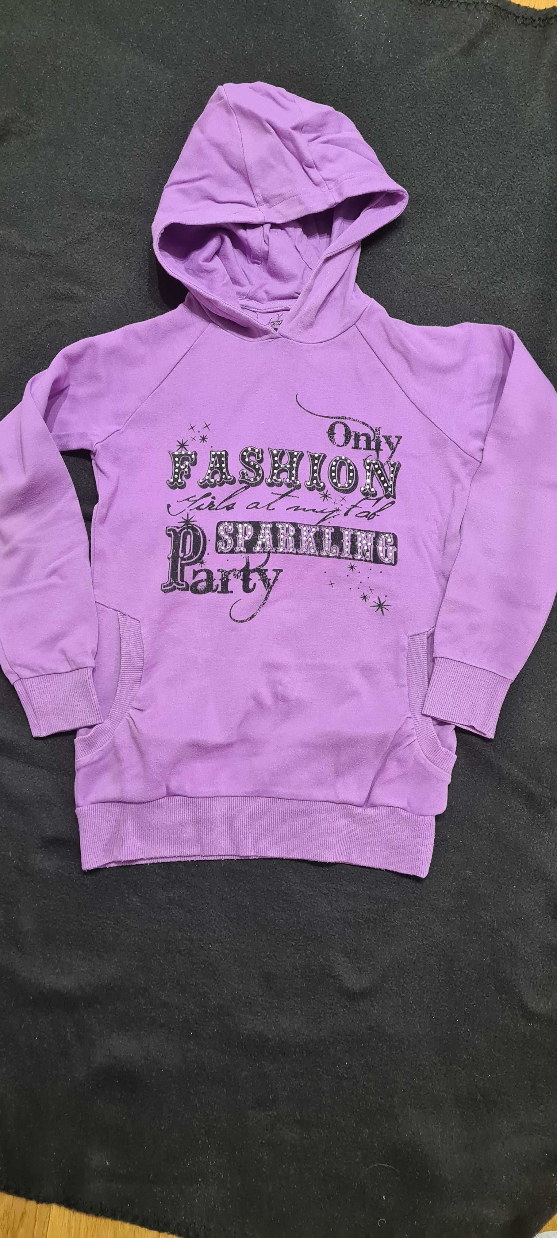 Bluza z kapturem dla dziewczynki roz 134/140. C&A