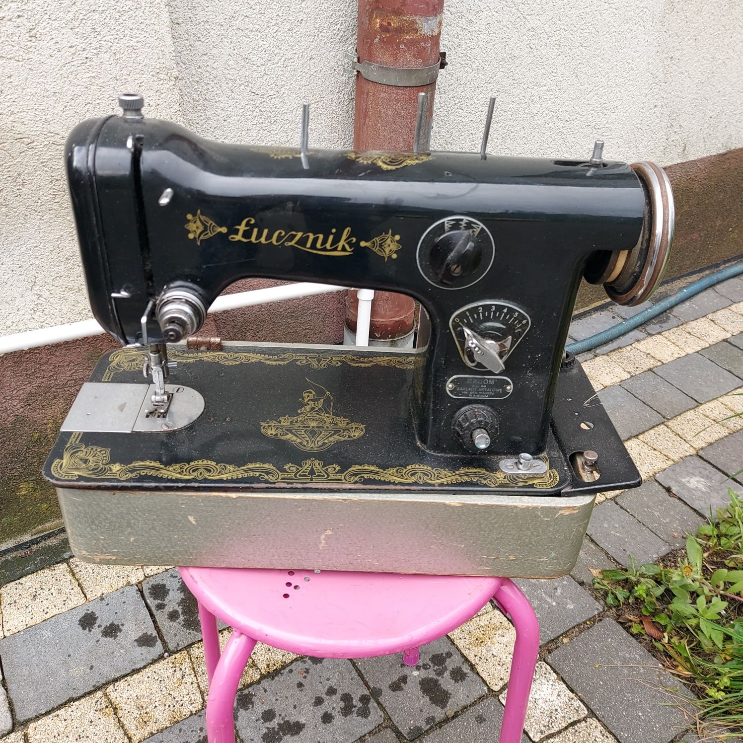 Maszyna do szycia PRL żeliwna DDR Durkopp łucznik Radom