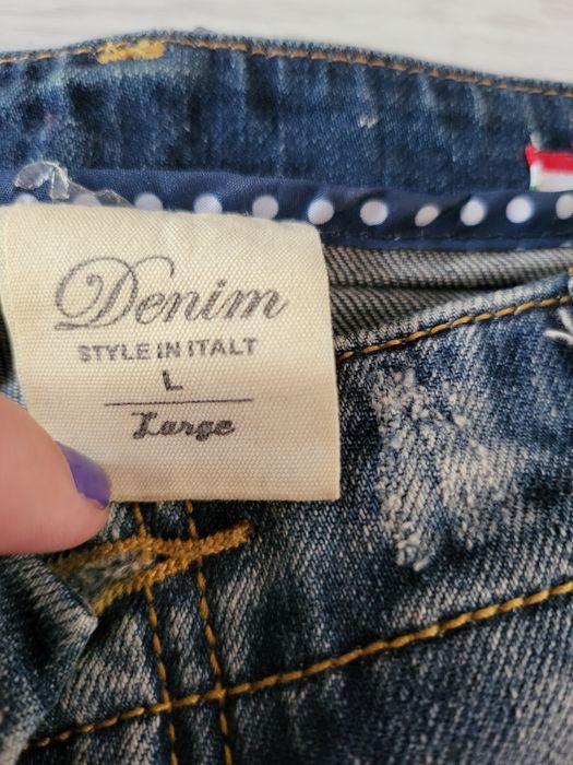 Długim spodnie (styl odarty)