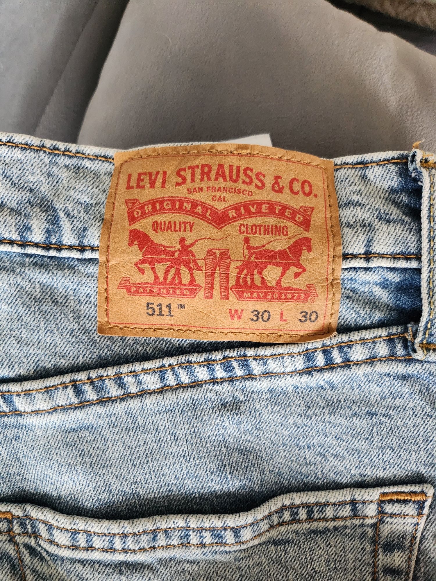 Levi strauss,levi's 511  30/30 spodnie jeansy