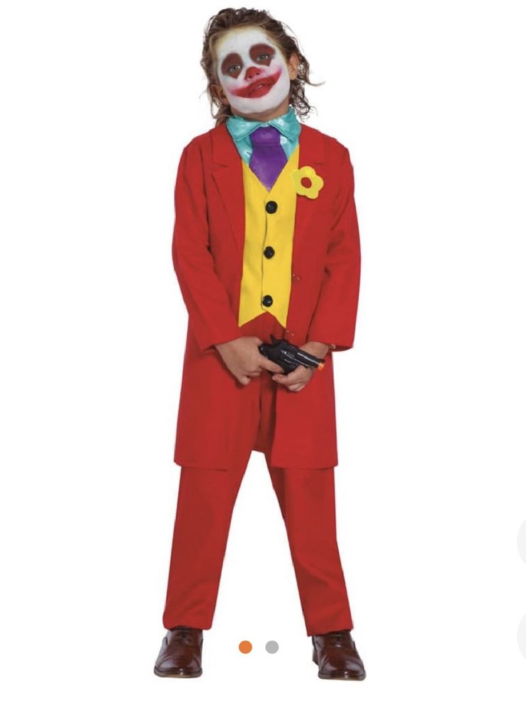 Fato Joker Clown criança