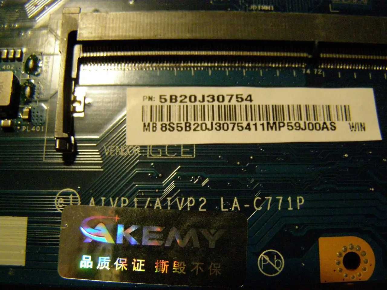 Материнська плата Lenovo B50-10 100-15IBY LA-C771P . Новая!Гарантия!