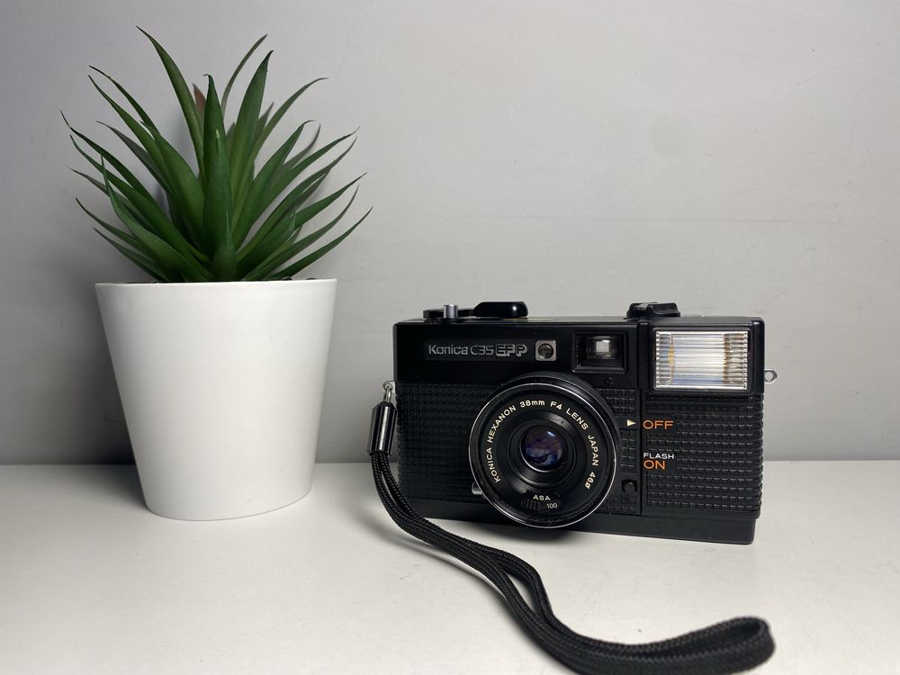 Konica C35 EF P - 38mm f4 - aprat analogowy, zadbany z kolekcji