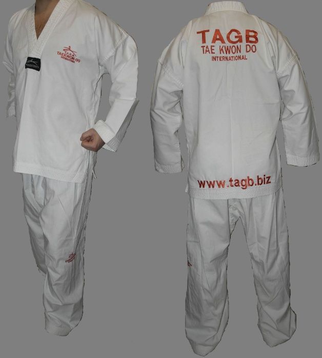 Tae Kwon DO кімоно куртка+штани борьба Тей Квон-до комплект добок