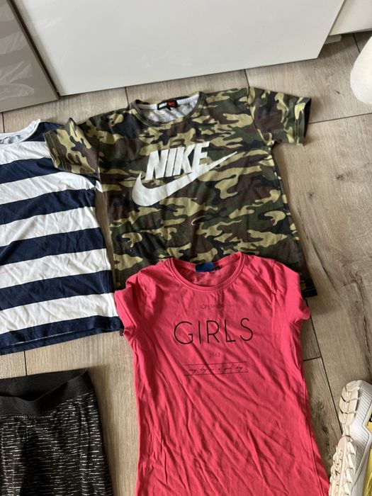 Ubrania dla dziewczynki zestaw 140 nike fila buty 36