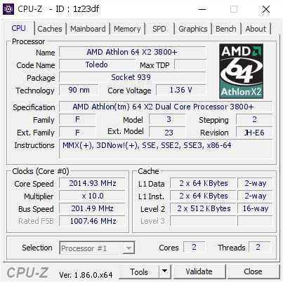 AM2,  Athlon x2 3800 - 2 ядра