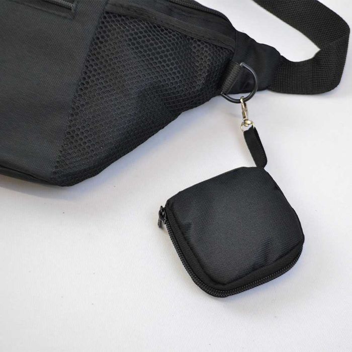 Якісна велика сумка - бананка на 8 кишень чоловіча жіноча поясна сумка