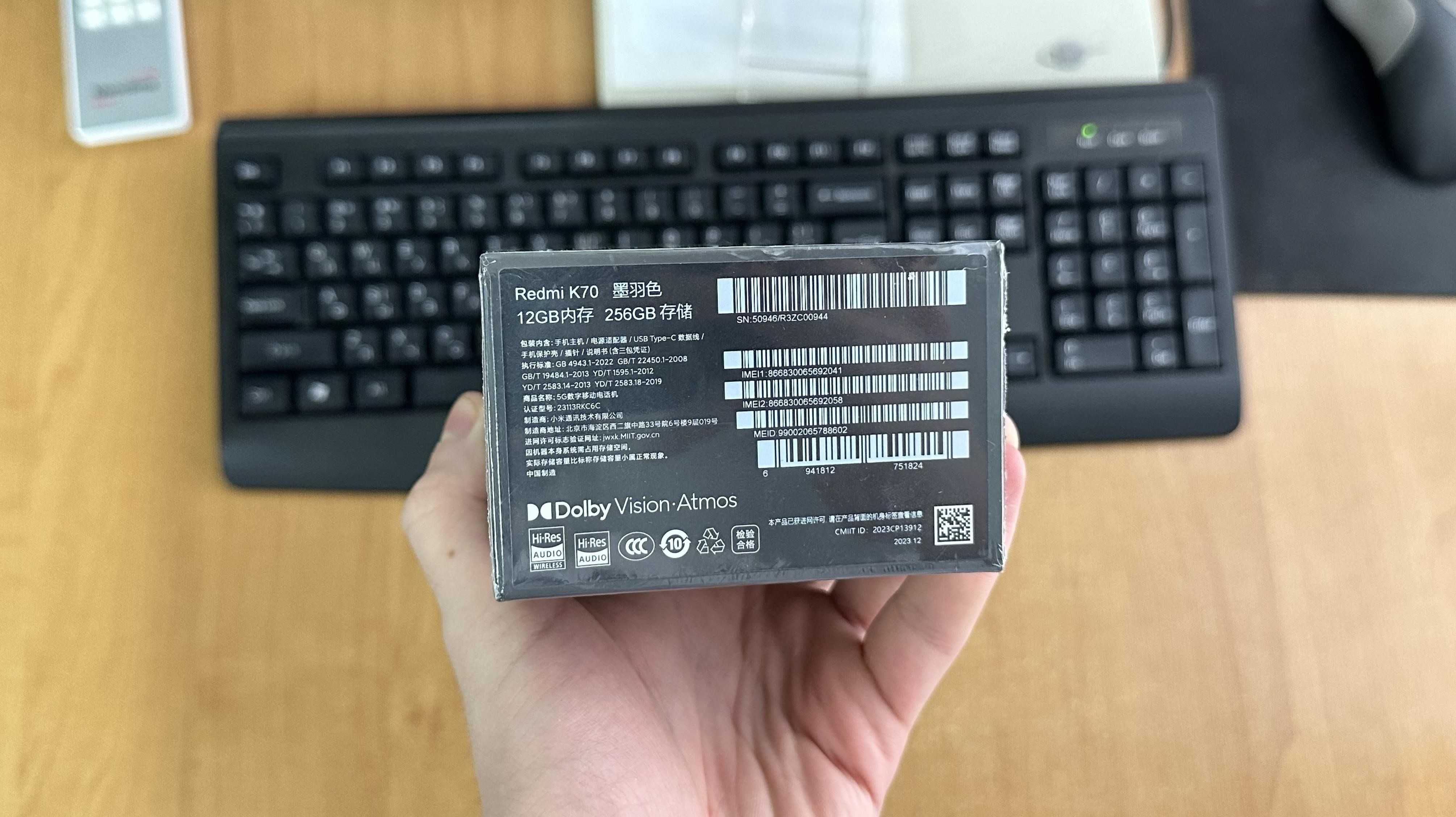 NEW Xiaomi Redmi K70 12/256GB