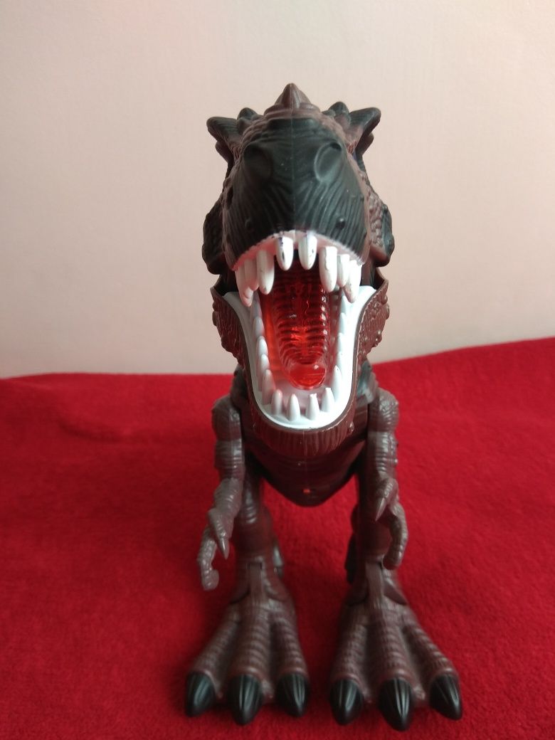 T-Rex elektroniczny dinozaur ryczy chodzi świeci