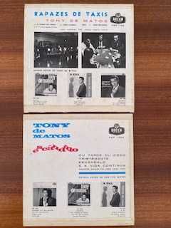 7 Discos vinil 45 rpm 7"  - Simone, Tony de Matos e João Villaret