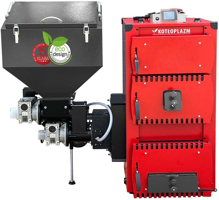 Kocioł, Piec - pellet, drewno, ekogroszek. Uniwersal Power 24 kW.