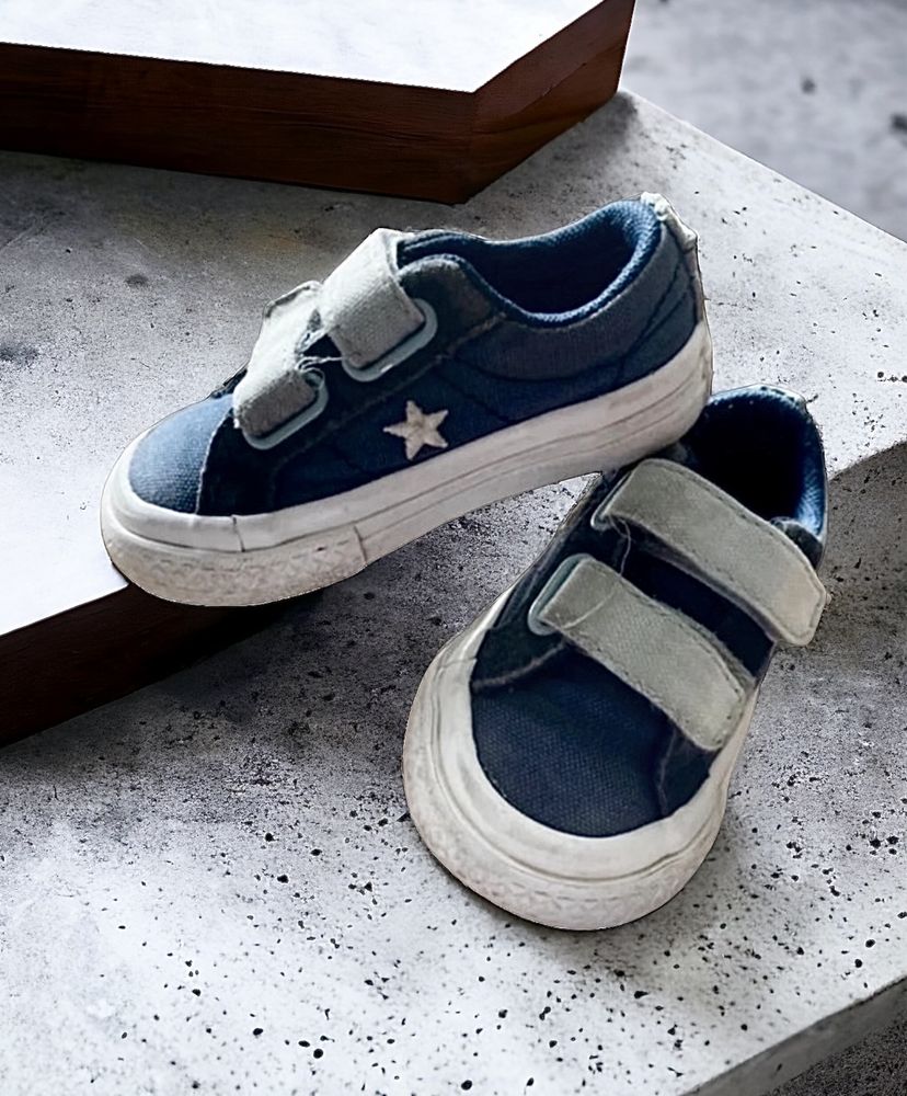 Converse niebieskie trampki na rzepy tenisówki 20