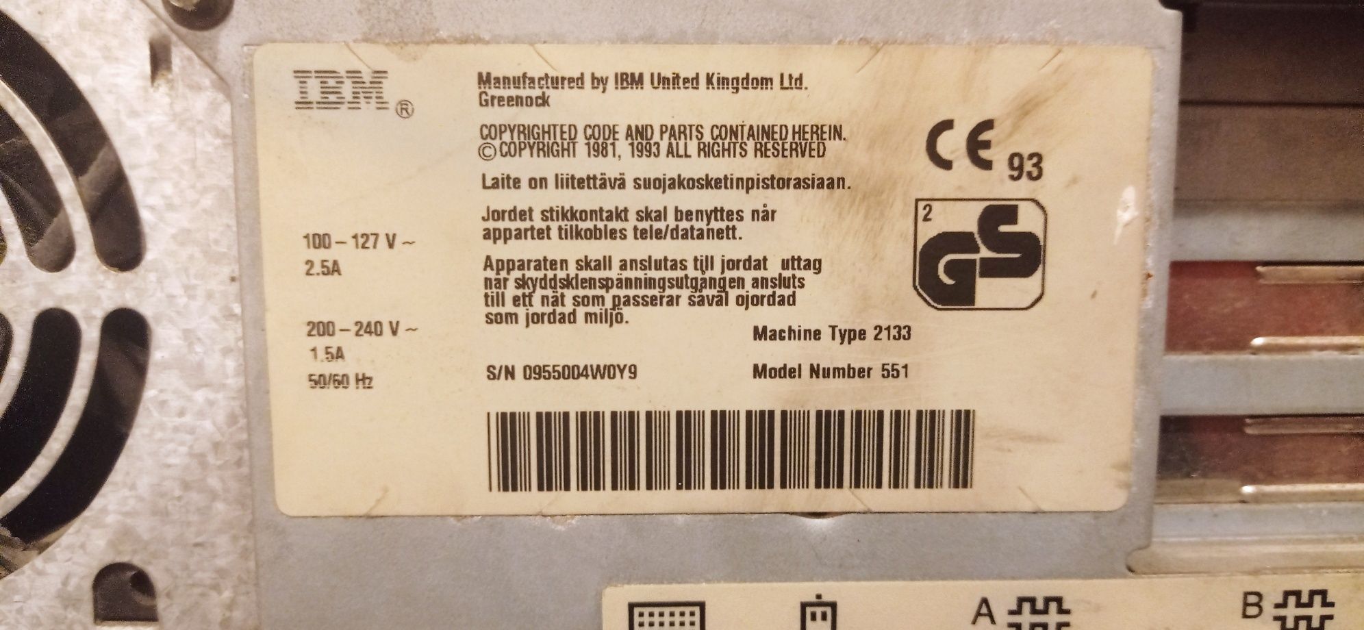 Retro PC IBM 486 Intel