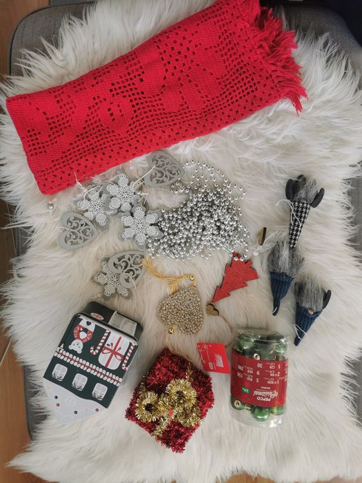 zestaw dekoracji świątecznych stan idealny