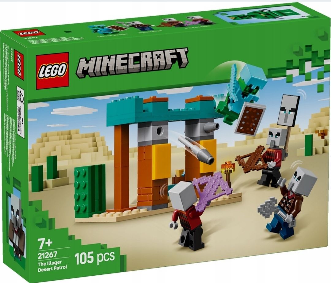 LEGO MAINCRAFT 21267 RYCERZ I ZŁOSADNICY 4x Figurki - Zestaw na prezen